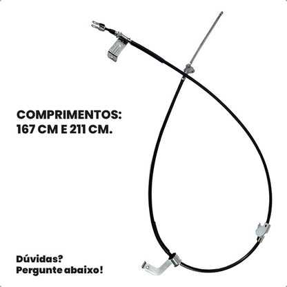 Kit Par Cabo Freio Traseiro Toyota Hilux 2005 A 2015 4x2 4x4 - foto 18