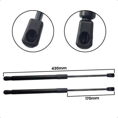 Par Amortecedor Tampa Vidro Traseira Troller T4 2.8 3.0 3.2