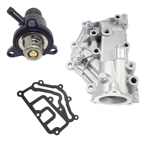 Kit Carcaça Valvula Termostatica Megane Scenic 1.6  2.0 16v - foto 5