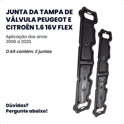 Junta Tampa Valvulas 206 207 307 C3 Picasso 1,6 16v Flex Jg - foto 2