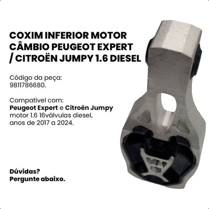Coxim Inferior Motor Câmbio Expert Jumpy 1.5 1.6 Diesel - foto 2