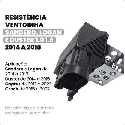 Resistencia Radiador Ventoinha Logan Sandero Duster 2014/... - foto 2