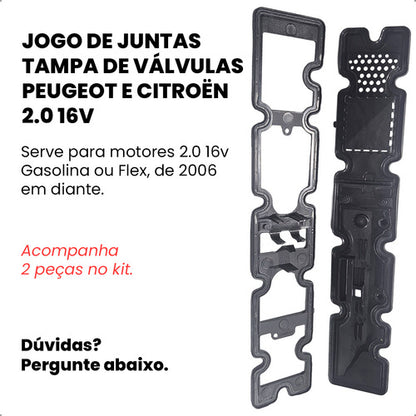 Junta Tampa Valvula Peugeot Citroen 307 308 408 C4  2,0 16v - foto 2
