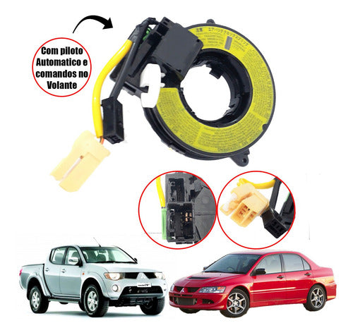 Cinta Airbag Buzina Flat Pajero Full L200 Triton Dakar C/som