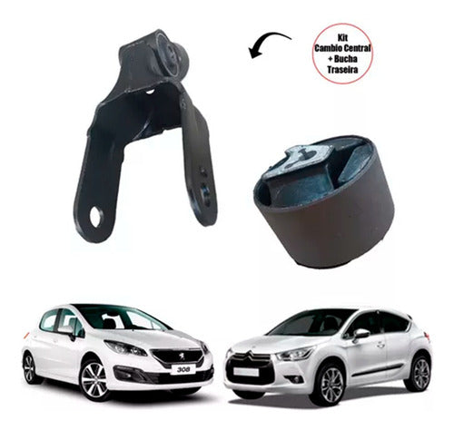 Kit Coxim Bucha Central Cambio Tras 308 408 3008 C4 Ds4 Ds5