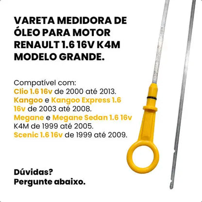Vareta De Óleo Clio Megane Scenic Kangoo 1.6 16v K4m - foto 2