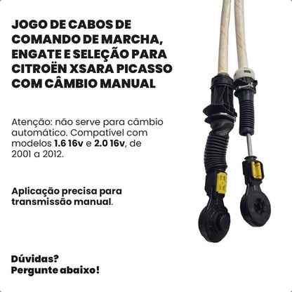 Cabo Comando Marcha Engate E Seleção Citroen Xsara Picasso - foto 4