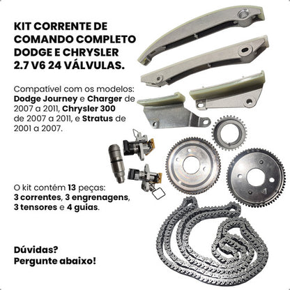 Kit Corrente Comando Distribuição Dodge Journey 2.7 V6 - foto 2
