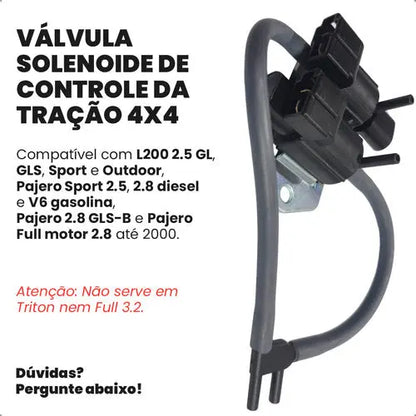 Solenoide Tração 4x4 L200 Outdoor Hpe Sport Pajero Sport - foto 2
