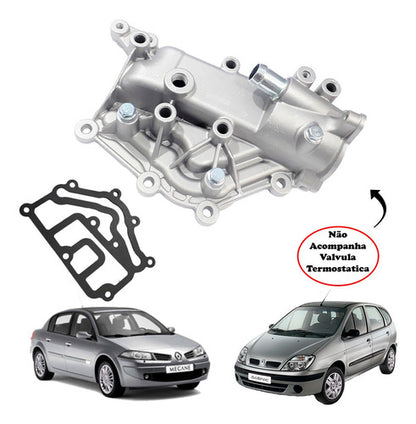 Carcaça Valvula Termostatica Scenic Clio Megane 1.6 2.0 16v - foto 3