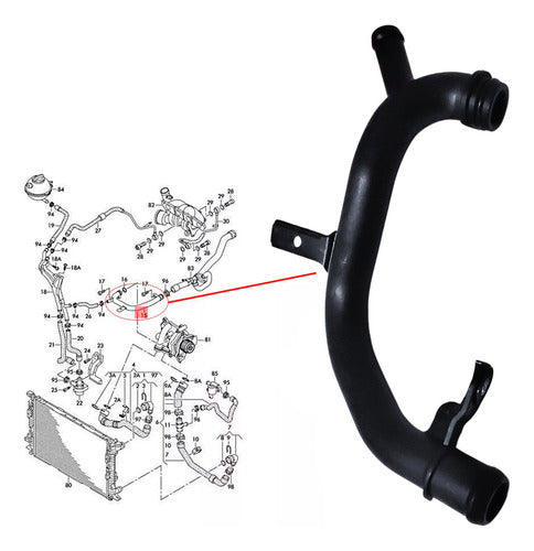 Cano Tubo Água Vw Audi A3 Q3 Jetta Tiguan Passat Fusca Golf