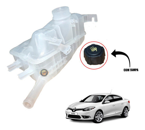 Reservatório Agua Radiador Renault Fluence Todos Com Tampa