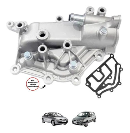 Carcaça Valvula Termostatica Scenic Clio Megane 1.6 2.0 16v - foto 2