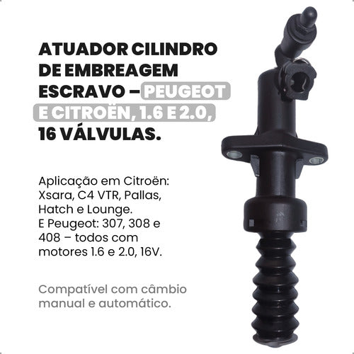 Atuador Embreagem Escravo 307 308 408 C4 Picasso 1.6 2.0 16v