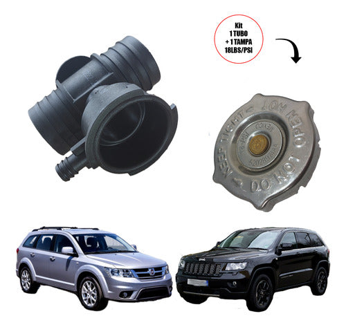 Tampa Tubo Flange Conexão Radiador Dodge Journey 2.4 16v