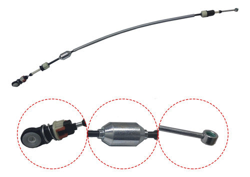 Cabo Seletor Marcha Peugeot 206 207 1.6 16v Automático Al4