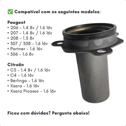 Guia Eixo Piloto Rolamento Embreagem 206 207 208 C3 - foto 5