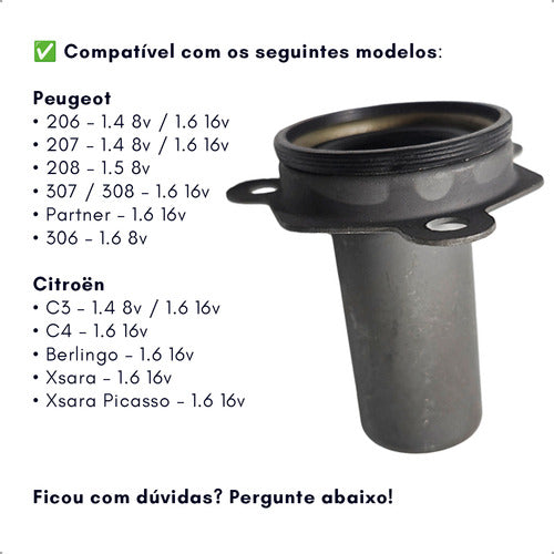 Guia Eixo Piloto Rolamento Embreagem 206 207 208 C3