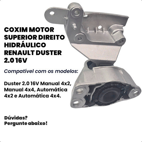 Calço Coxim Motor Hidraulico Direito Renault Duster 2.0 16v